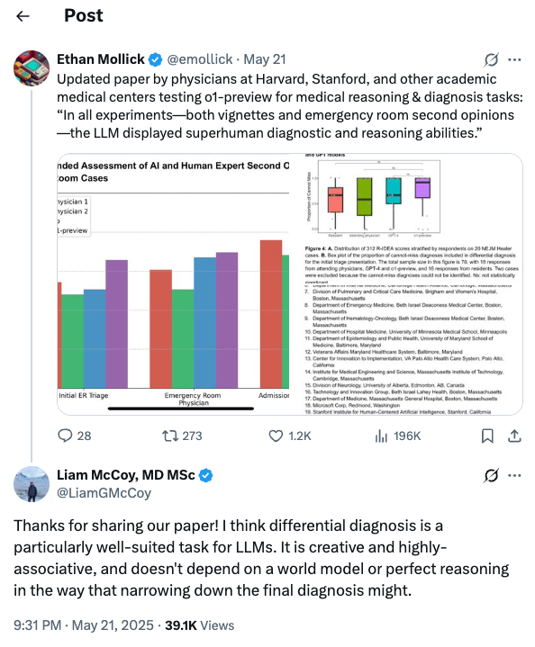 Tweet response by paper authors